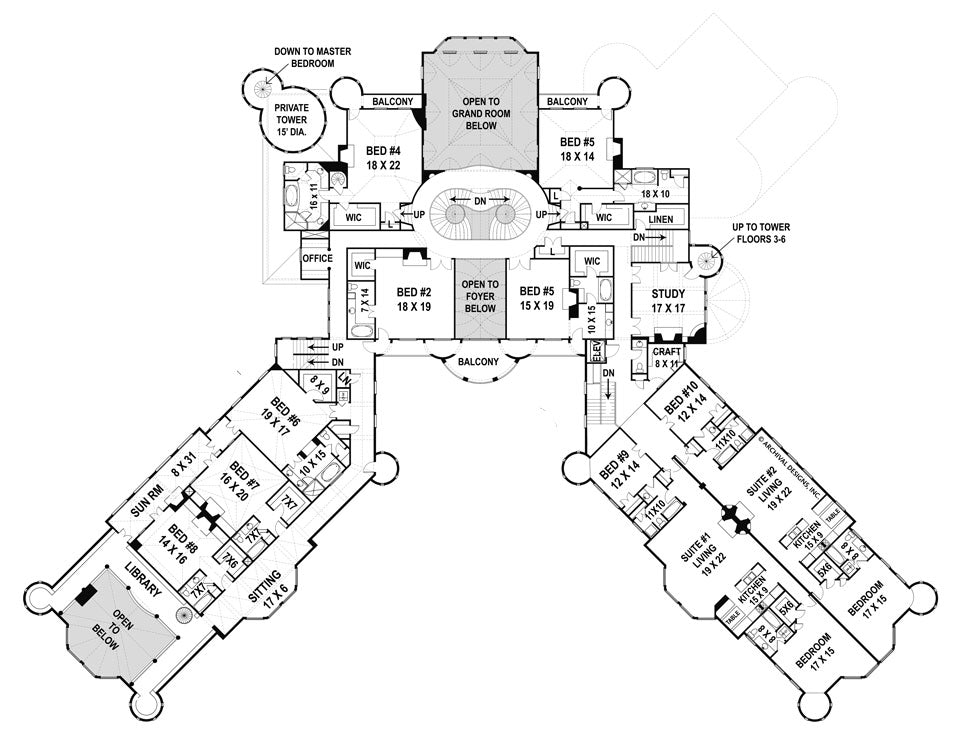 Balmoral House - Second Floor Plan