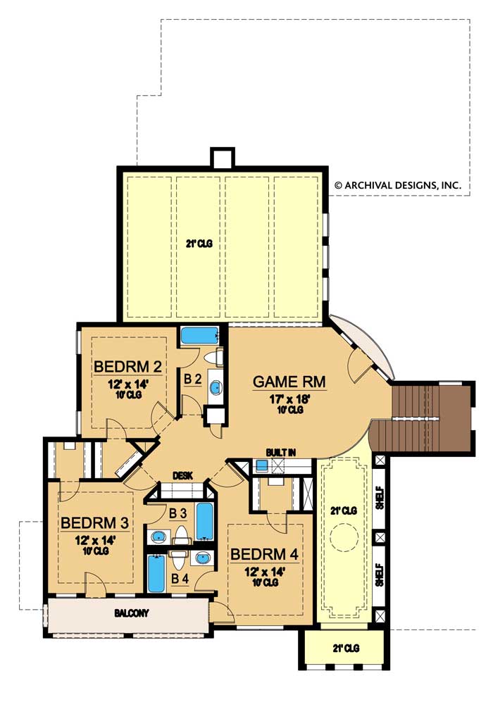 Bellagio Second Floor Plan
