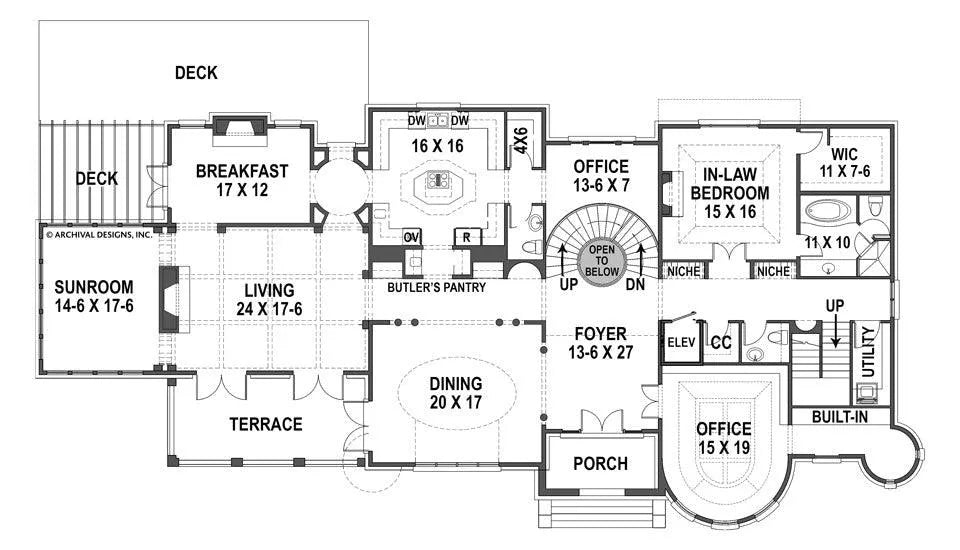 Bernini Estates House Plan - Archival Designs House Plans