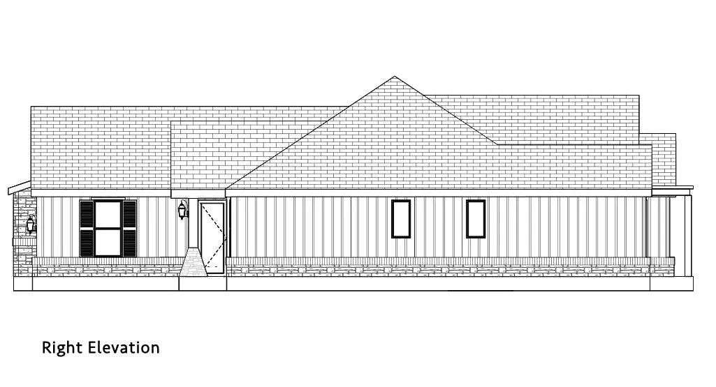 Bethany House Plan OneStory House Plan Farmhouse Plan