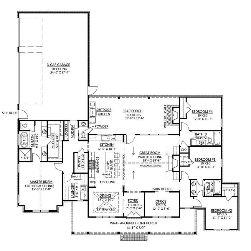 Black Creek House Plan - Archival Designs House Plans