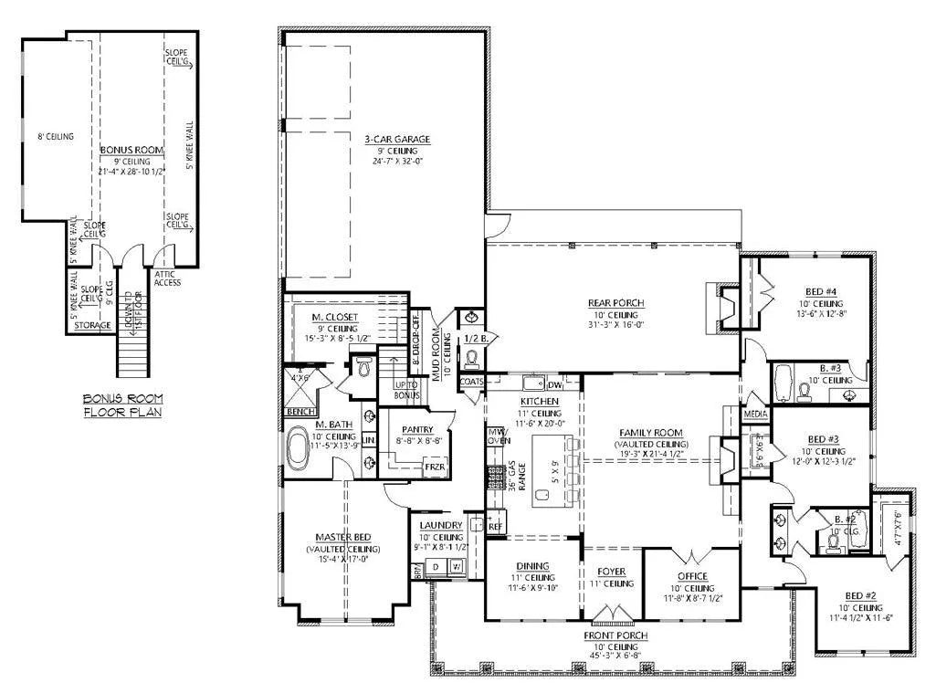 Black Creek II House Plan - Archival Designs House Plans