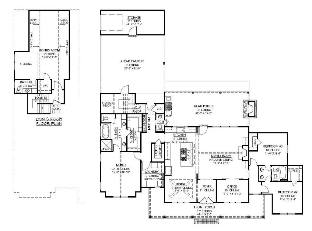 Black Creek III House Plan - Archival Designs House Plans