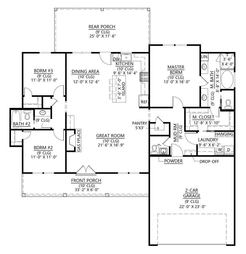 Blackberry House Plan - Archival Designs House Plans