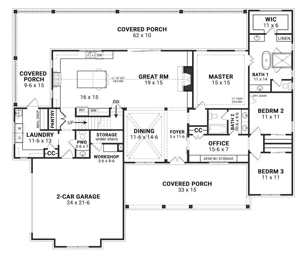 Blueberry Ranch House Plan - Archival Designs House Plans