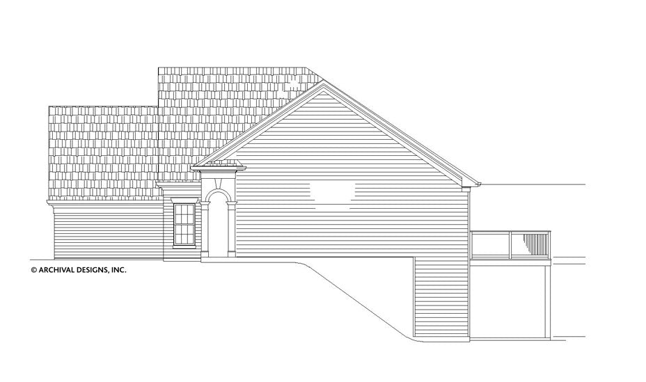 Bluegrass House Plan - Elevation Right