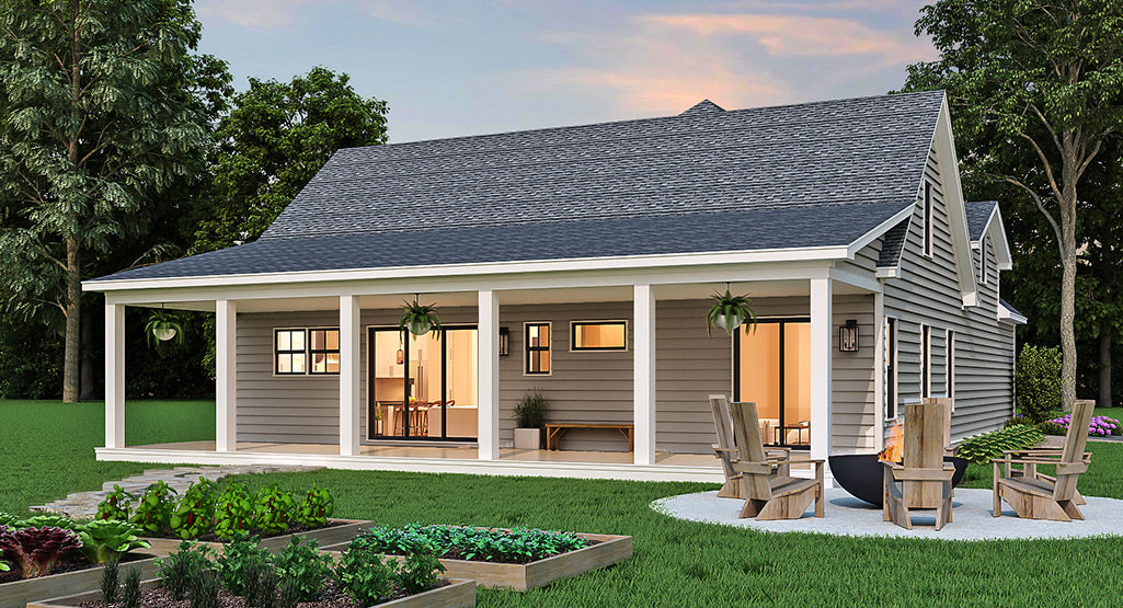 Bluegrass Valley House Plan -Rear