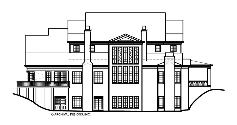 Broadstone House Plan - Elevation Rear