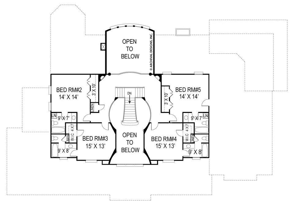 Broadstone Lodge House Plan - Archival Designs House Plans, floor plan