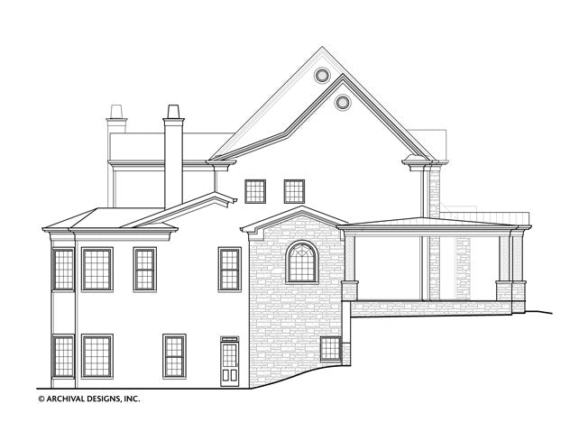 Broadstone Place House Plan - Elevation Left