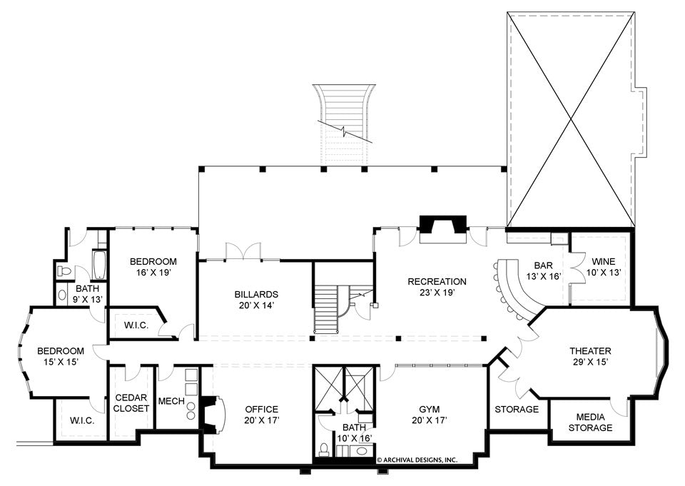 Buckingham basement Floor Plan
