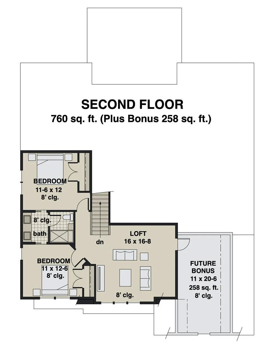 Bridgewater Second Floor Plan