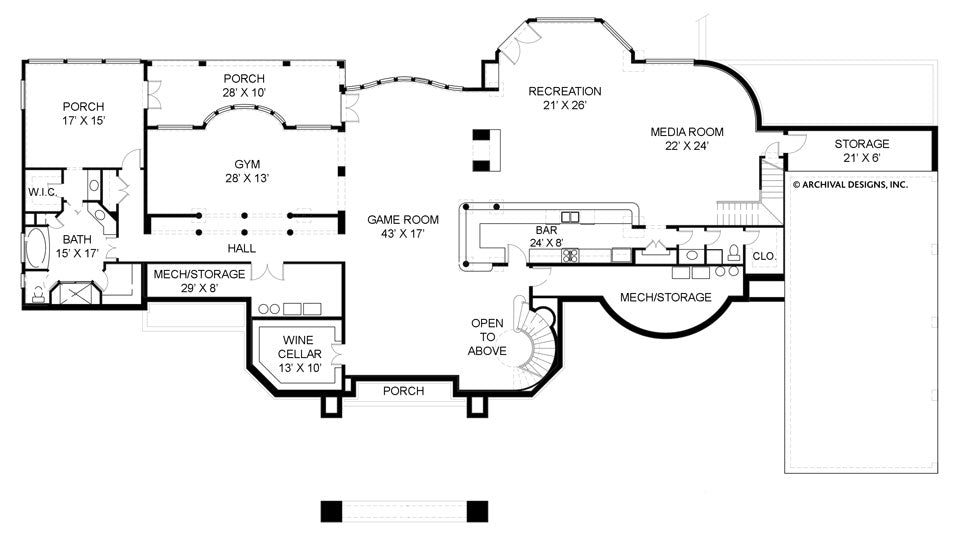 Chateau De Villesarin Floor Plan - Basement