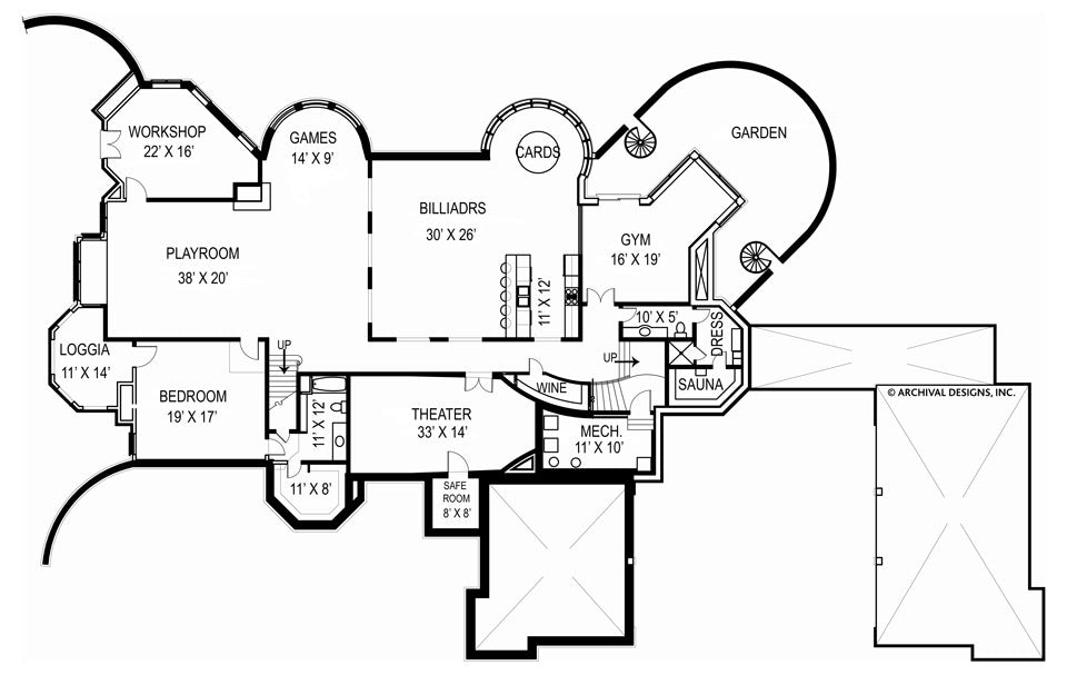 Chateaubriand  Basement Floor Plan