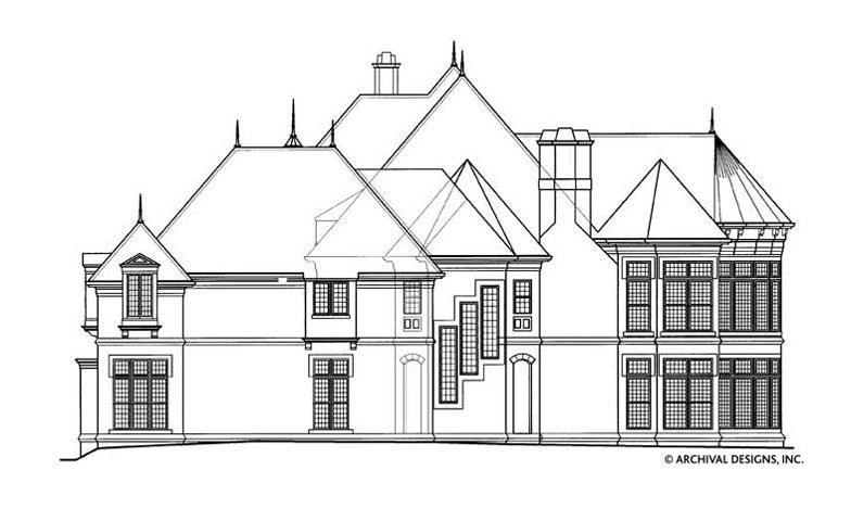 Chateaubriand House Plan - Elevation Right