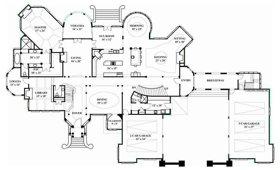 Chateaubriand First Floor Plan