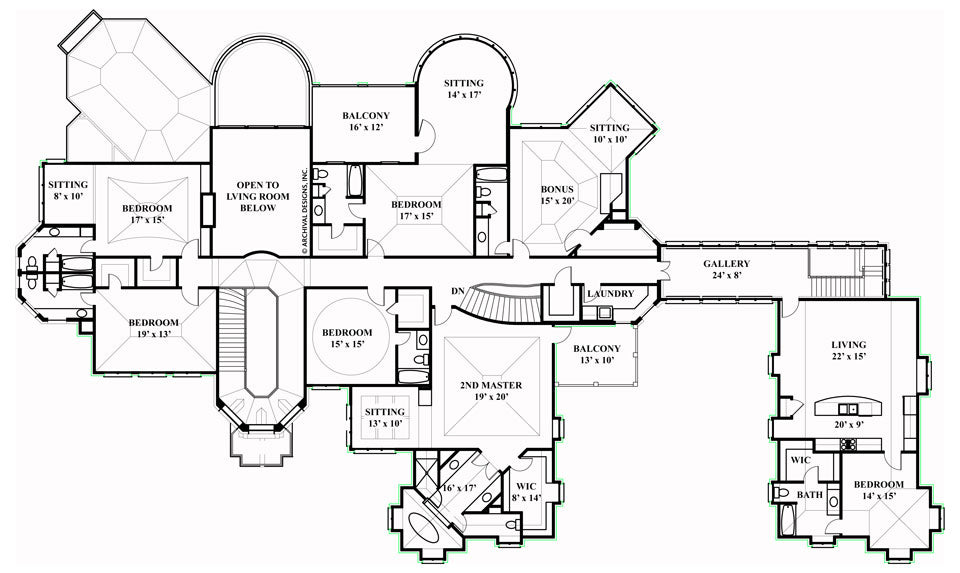 Chateaubriand Second Floor Plan