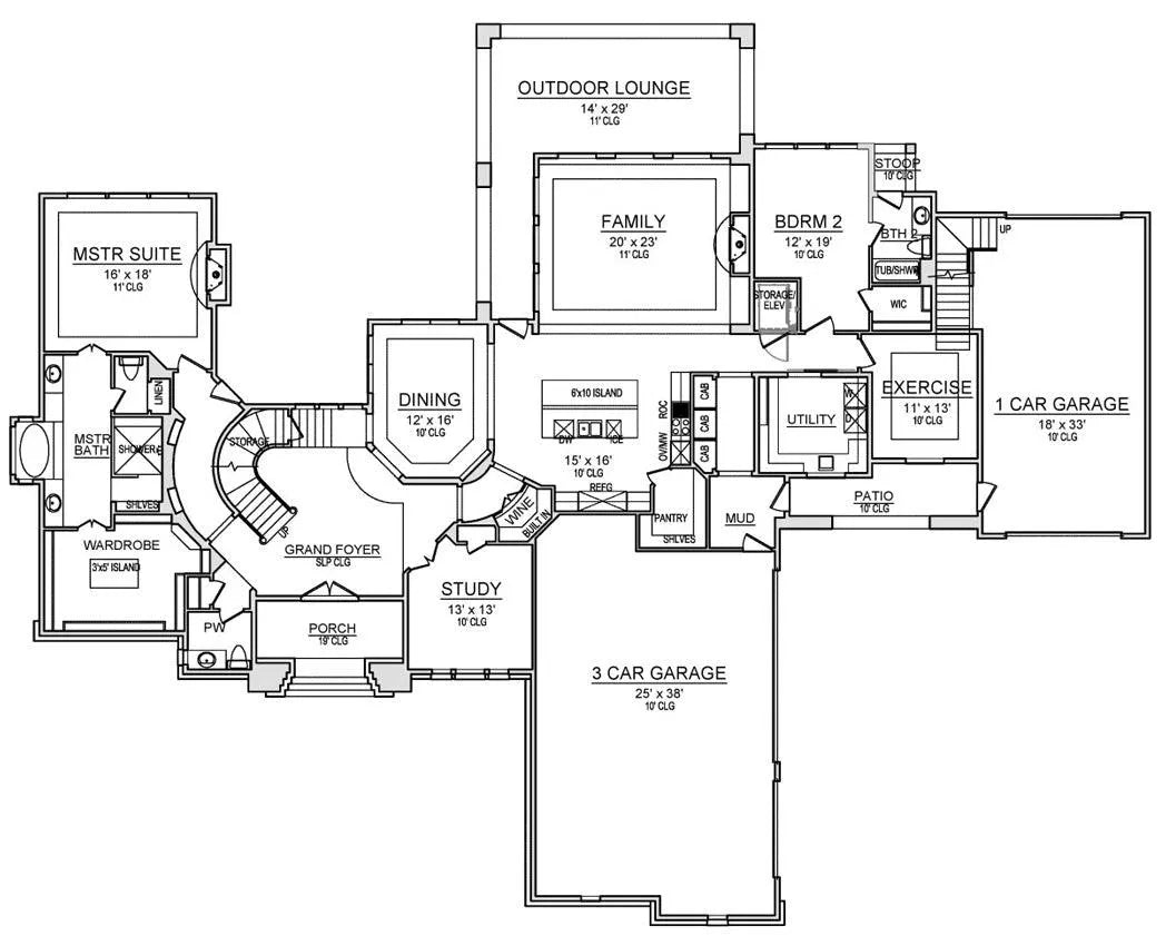 Cherry Hill House Plan - Archival Designs House Plans, floor plan