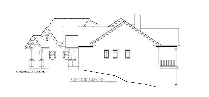 Clarita House Plan -Elevation Right