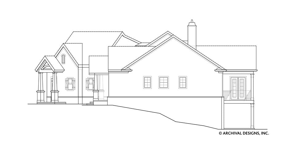 Clarita Place House Plan - Elevation Right