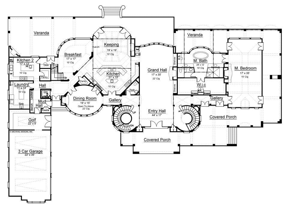 Corrineaux Estate House Plan