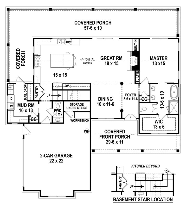 house plans with vaulted great rooms