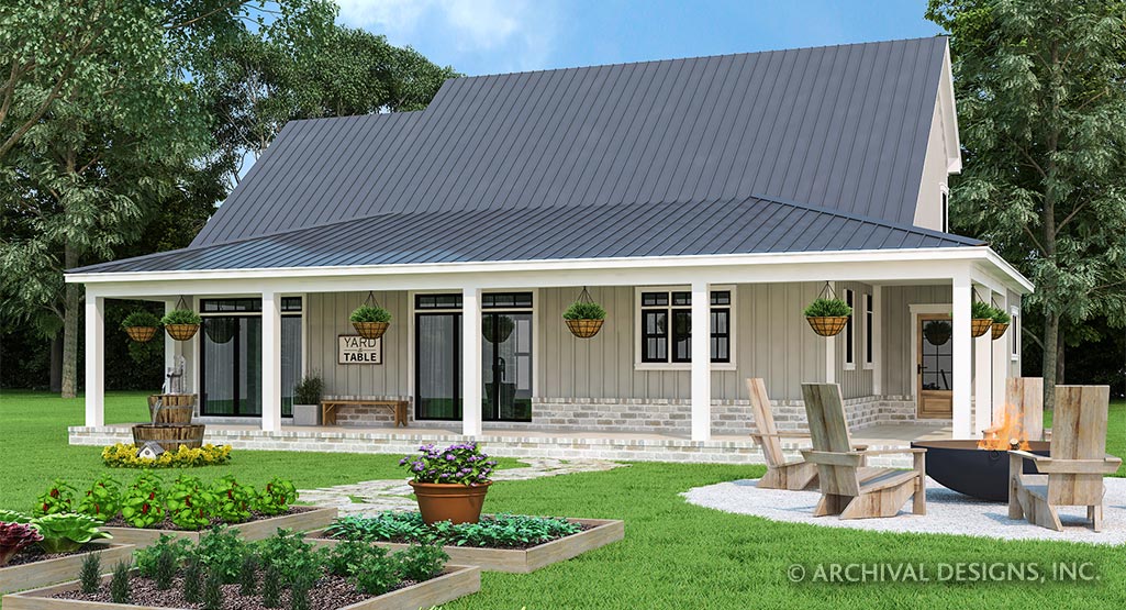 one story ranch house plans with wrap around porch