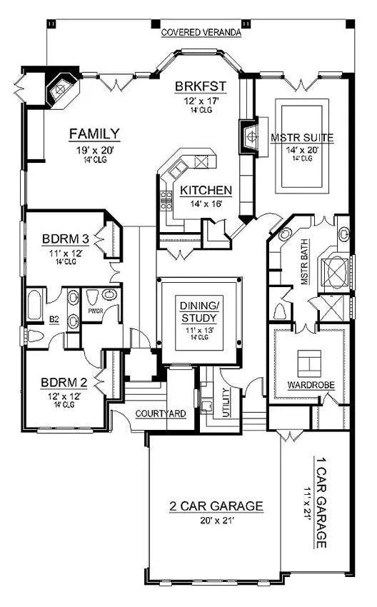 Crystal Lake House Plan - Archival Designs House Plans