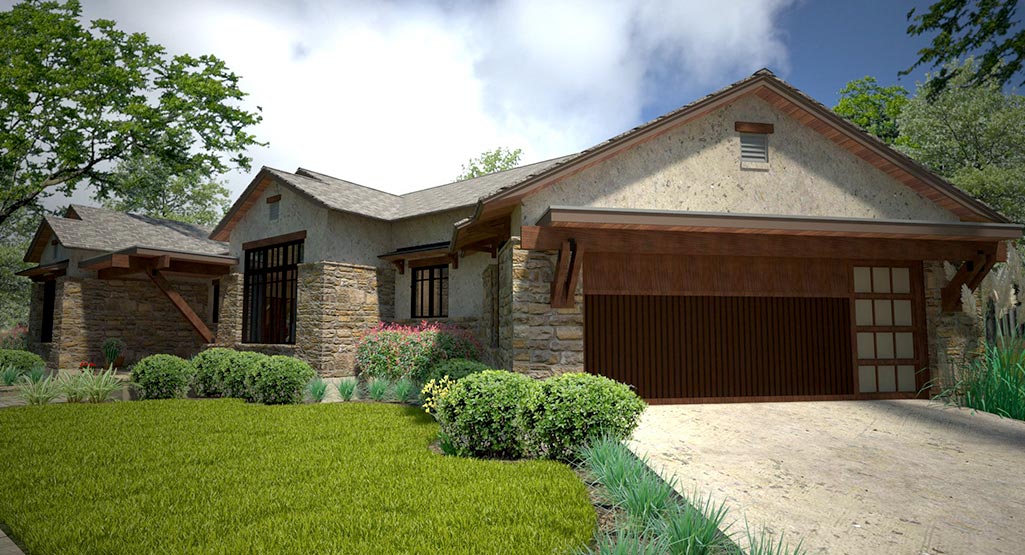 D&#39;Ispirazione House Plan - Front Right