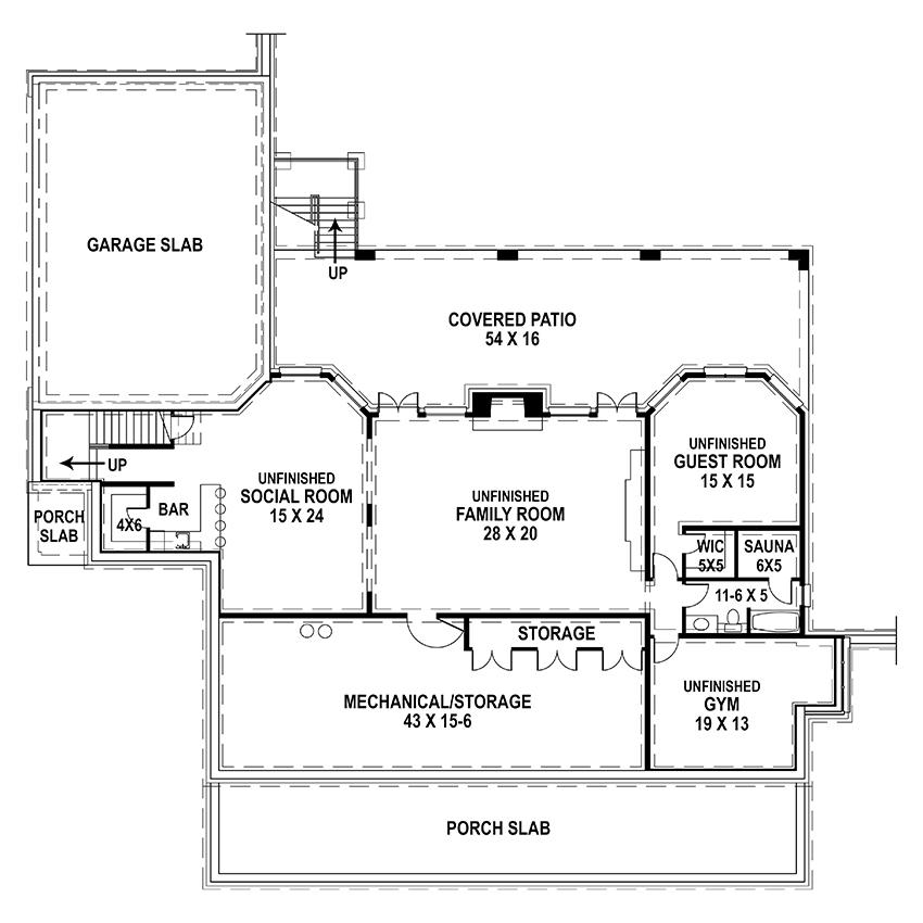 Deerfield Floor Plan-Basement