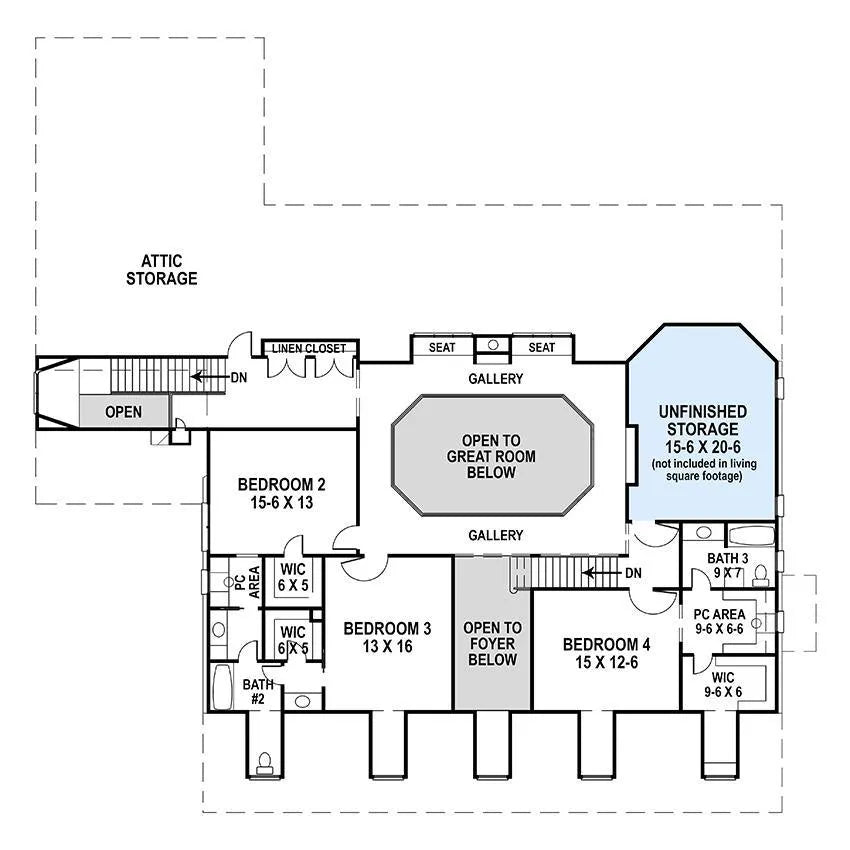 Deerfield Floor Plan-Second Floor