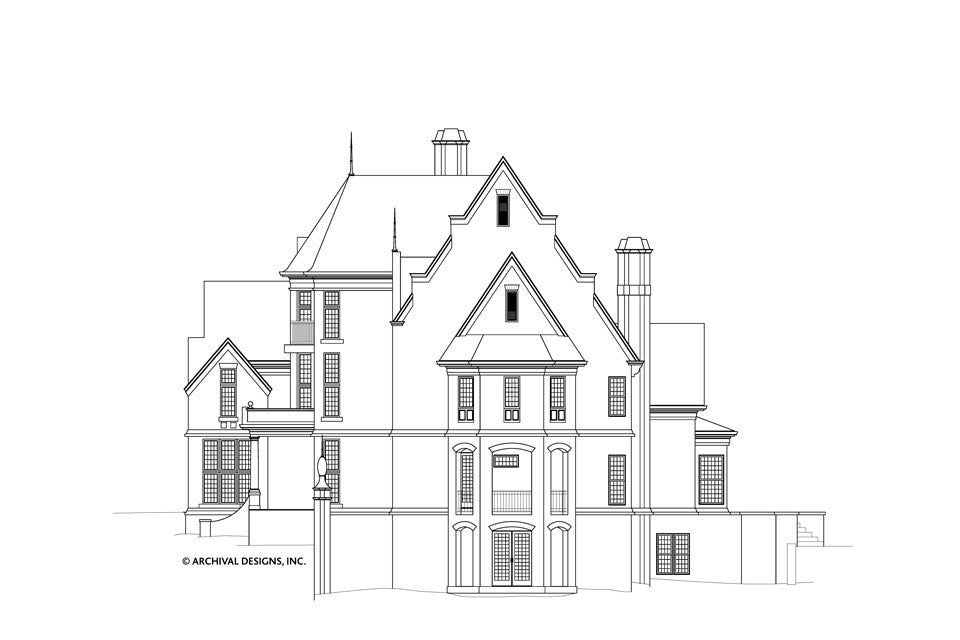 Dunrobin Castle House Plan -Elevation Right