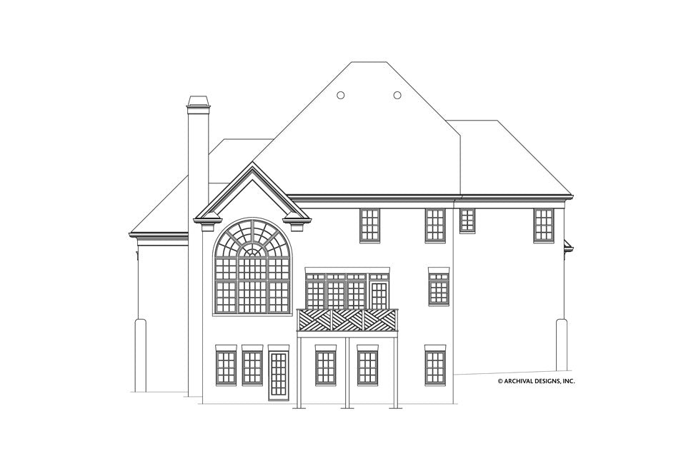 Eastcote Place House Plan - Rear Elevation