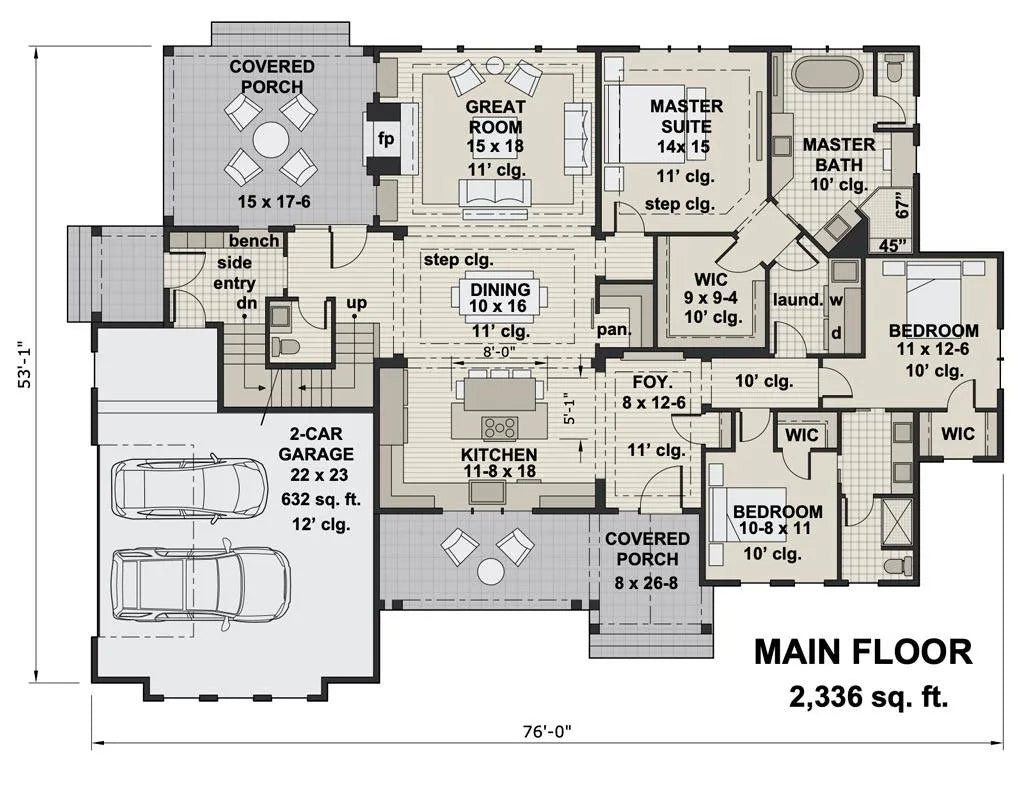 Emarie May Farm House Plan - Archival Designs House Plans, floor plan