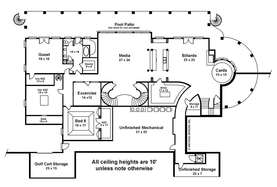 Fountainbleau basement Floor Plan