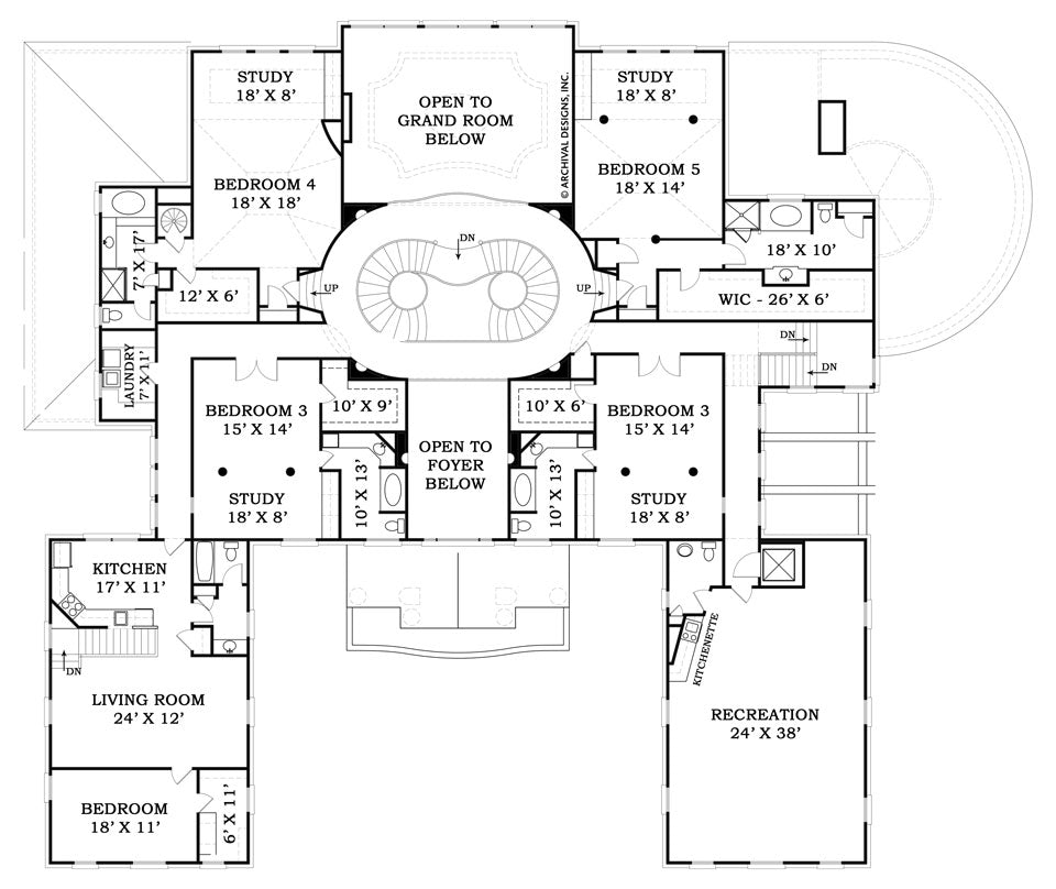 Fountainbleau second Floor Plan