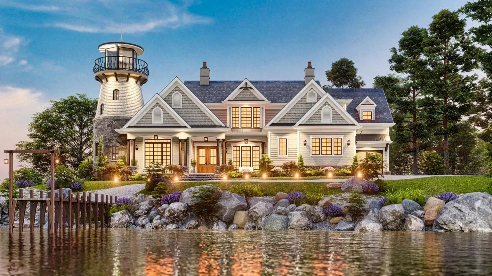 The Beacon Bluff Lighthouse - Archival Designs House Plans