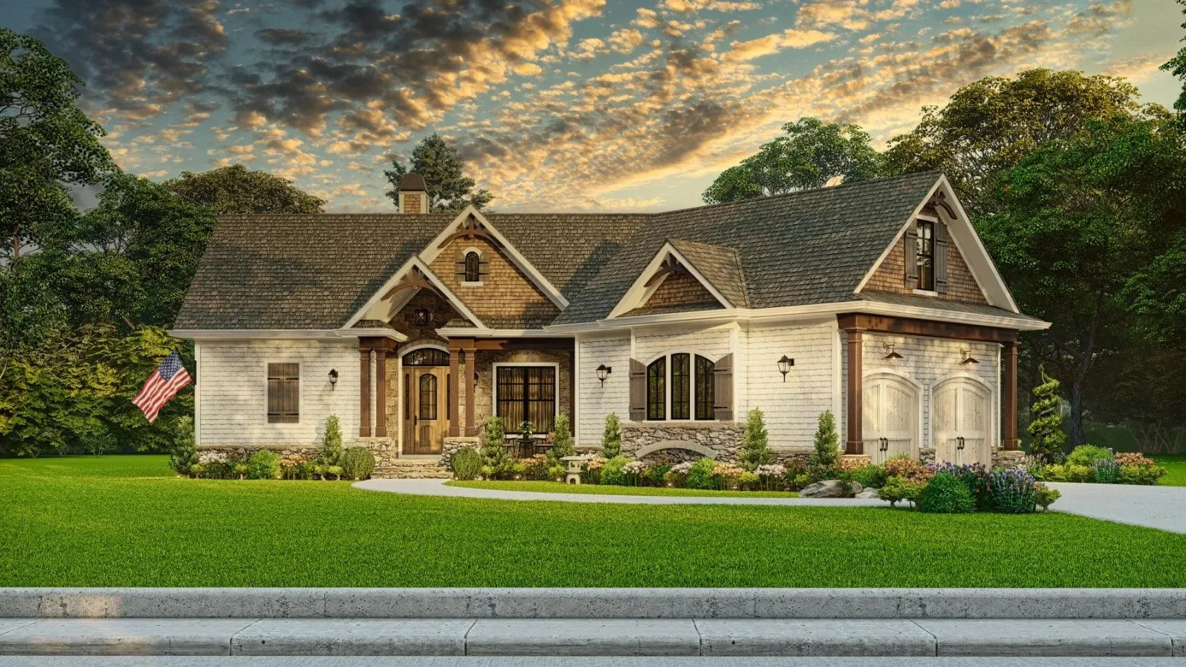 Mill Spring Cottage B by Archival Designs