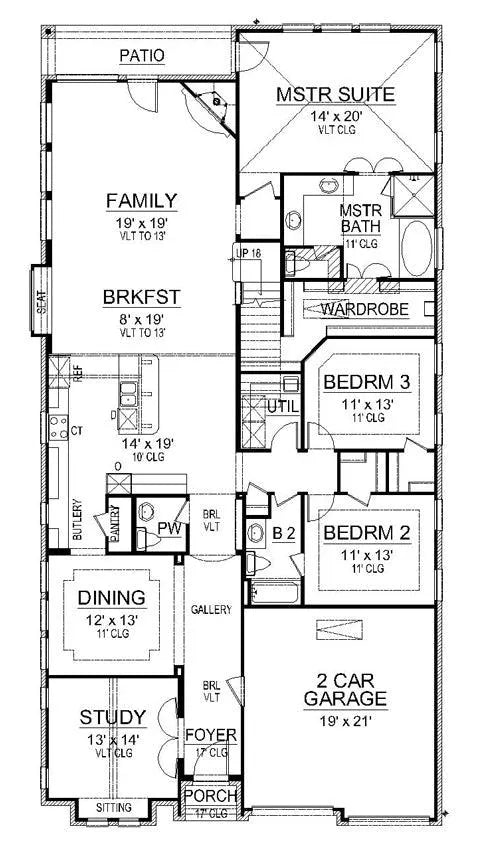 Granite Way House Plan - Archival Designs House Plans