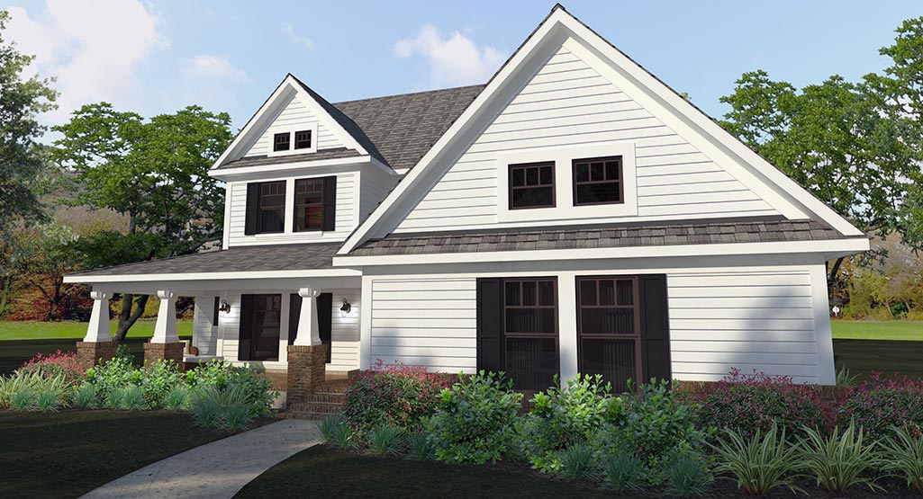 Granbury House Plan - Front Right