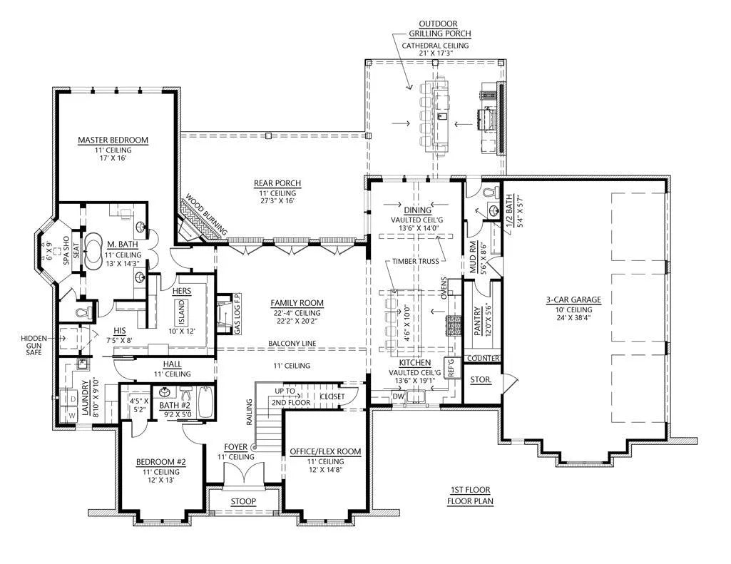 Grand Ridge House Plan - Archival Designs House Plans