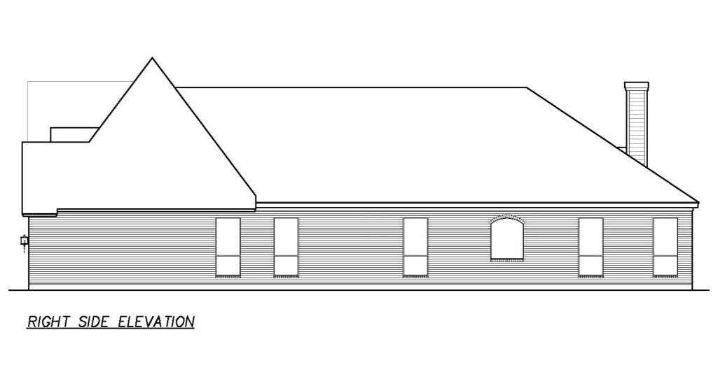Granite Ridge House Plan - Elevation Right