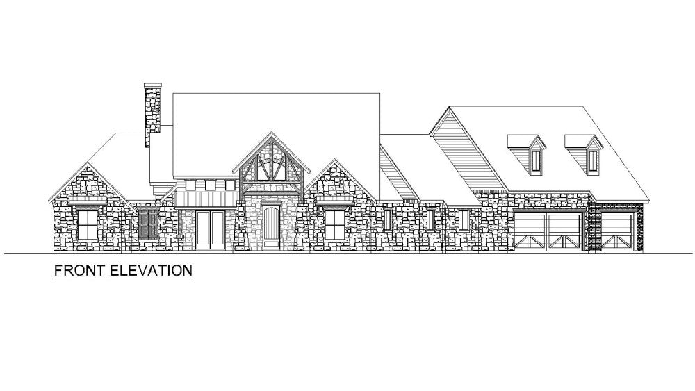 Homestead House Plan - Elevation Front