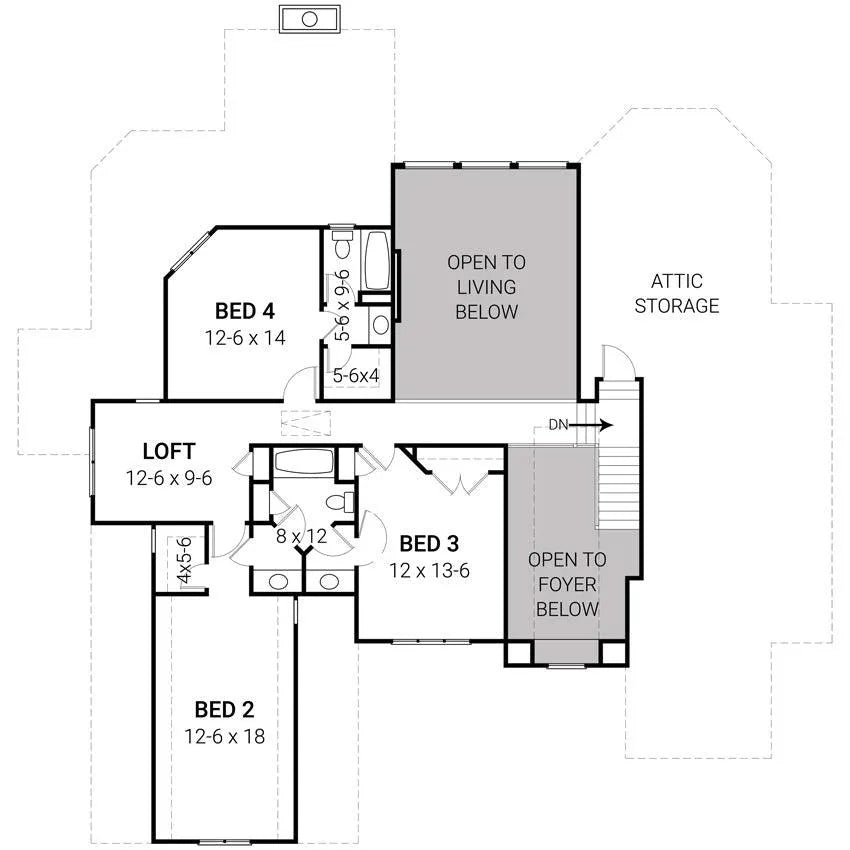 Haddington II House Plans - Archival Designs House Plans, floor plan