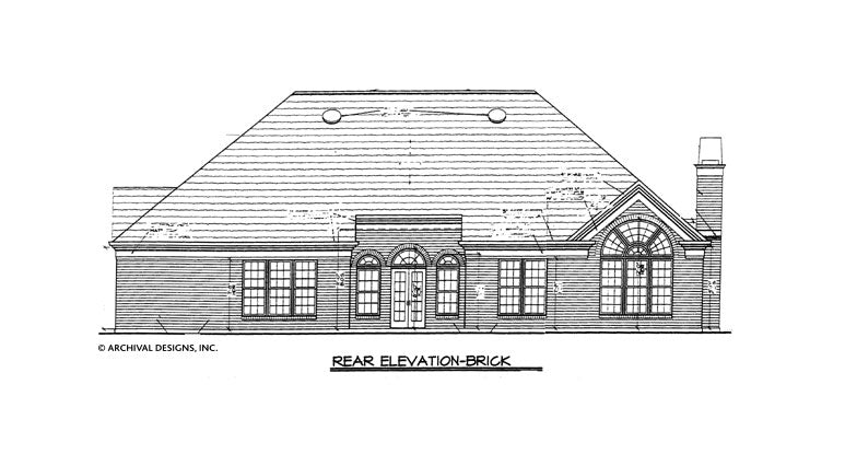 Hickory II House Plan - Elevation Rear