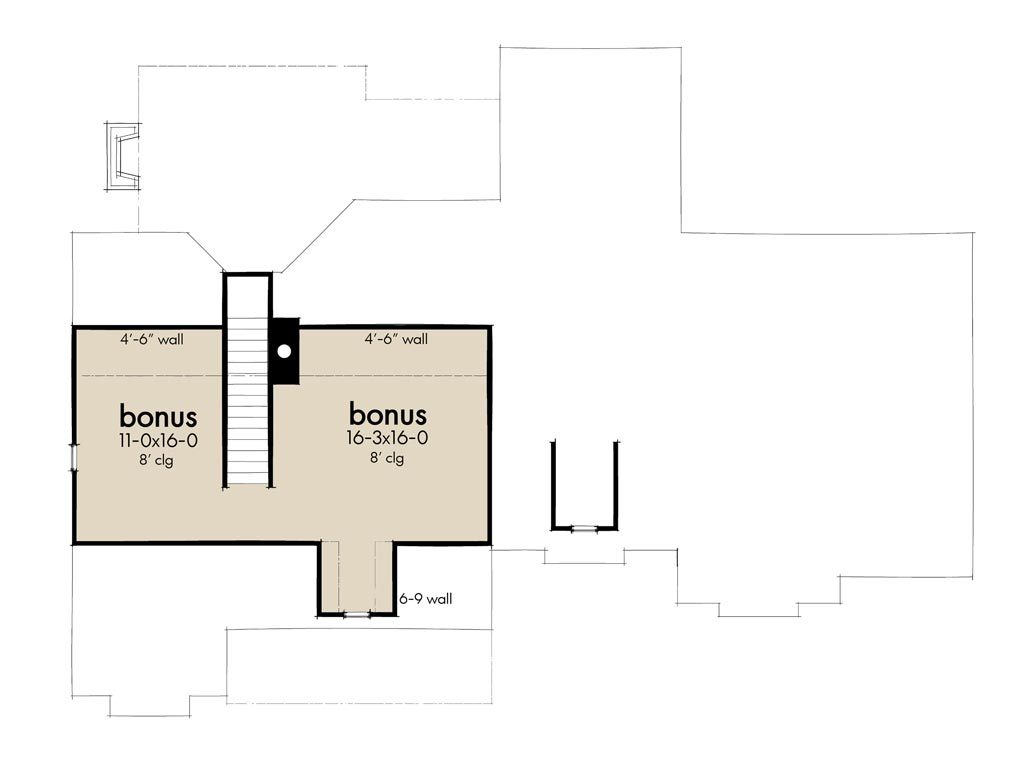 High Meadow Cabin Bonus Floor Plan