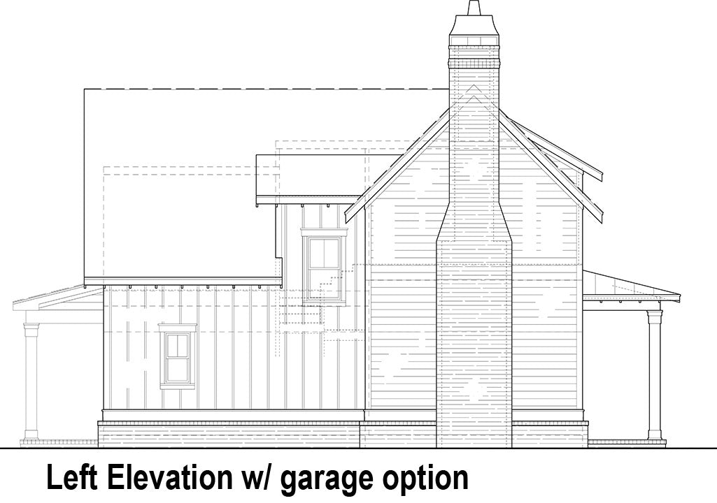 Hillstreet Farm House Plan - Elevation Left