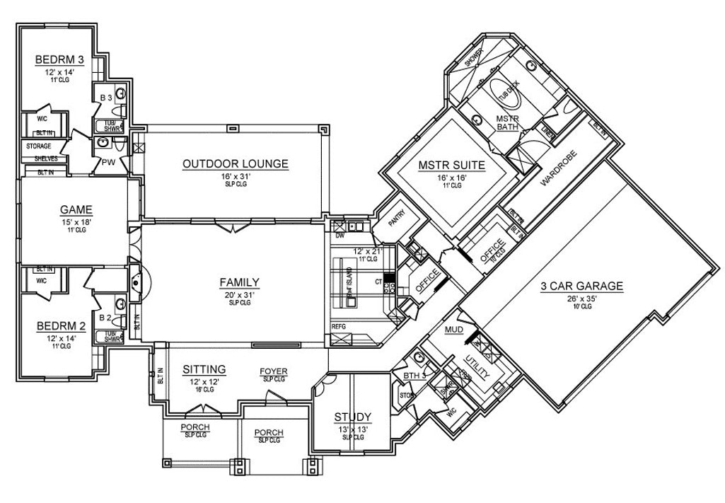 Homestead 1st  Floor Plan