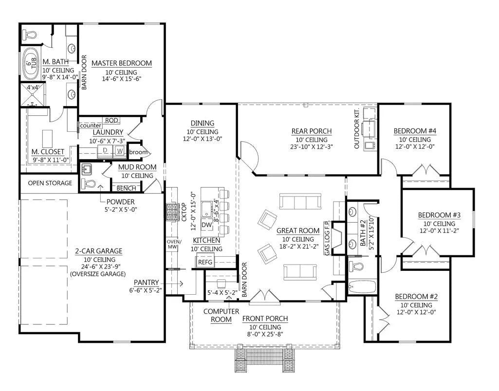 Indian Trail House Plan - Archival Designs House Plans