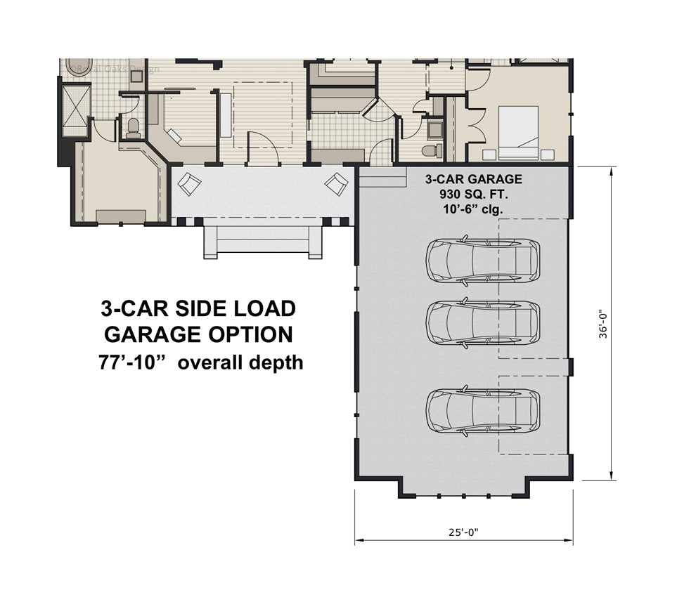 Ivory Farm 3 Car Garage Floor Plan